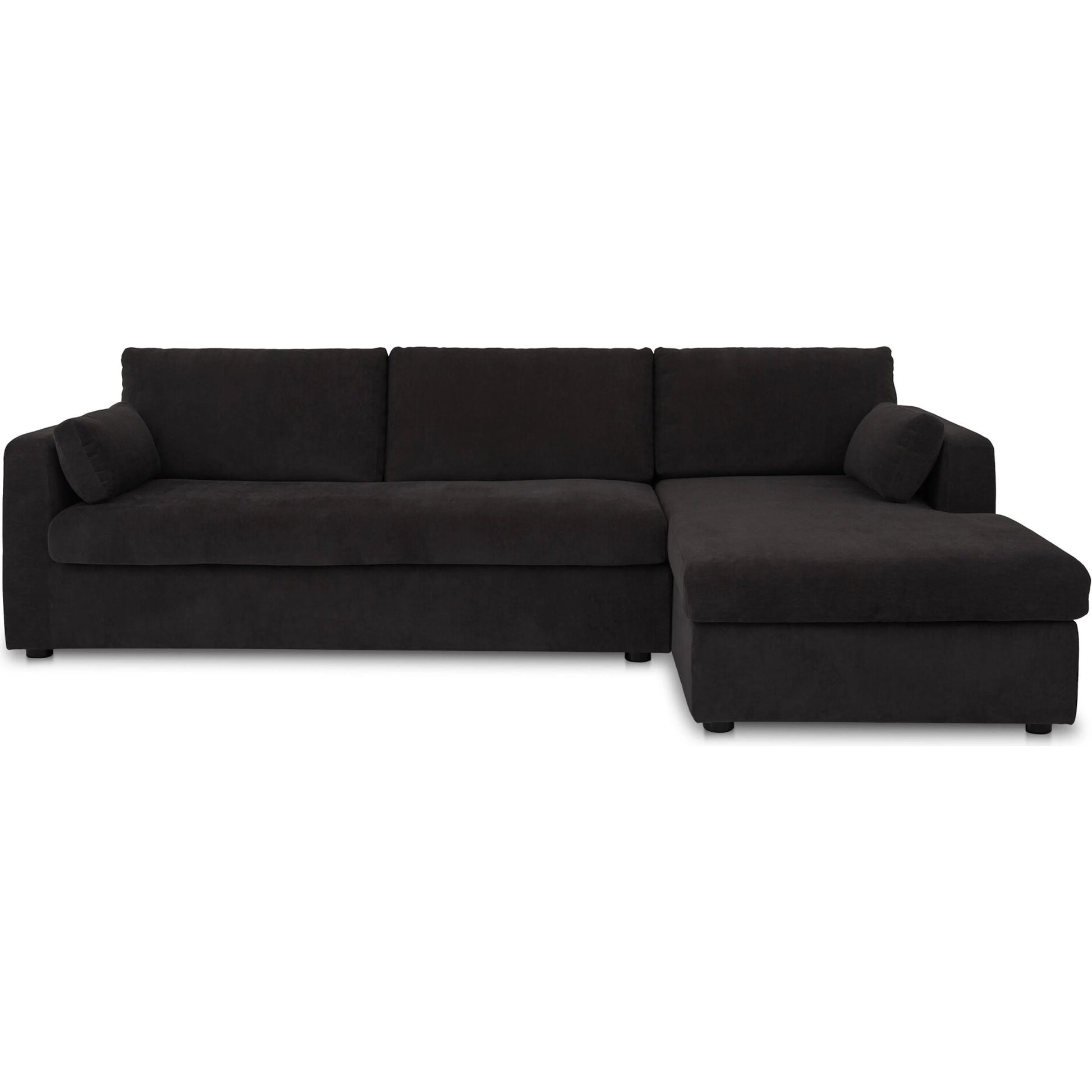 Burrow Sleeper Sectional with Storage Chaise by Moe's Home Collection. Made from 70% polyester, 30% recycled polyester, c0 performance, foam, fiber cushion fill, sleeper sofa mechanism, memory foam mattress, solid wood leg i