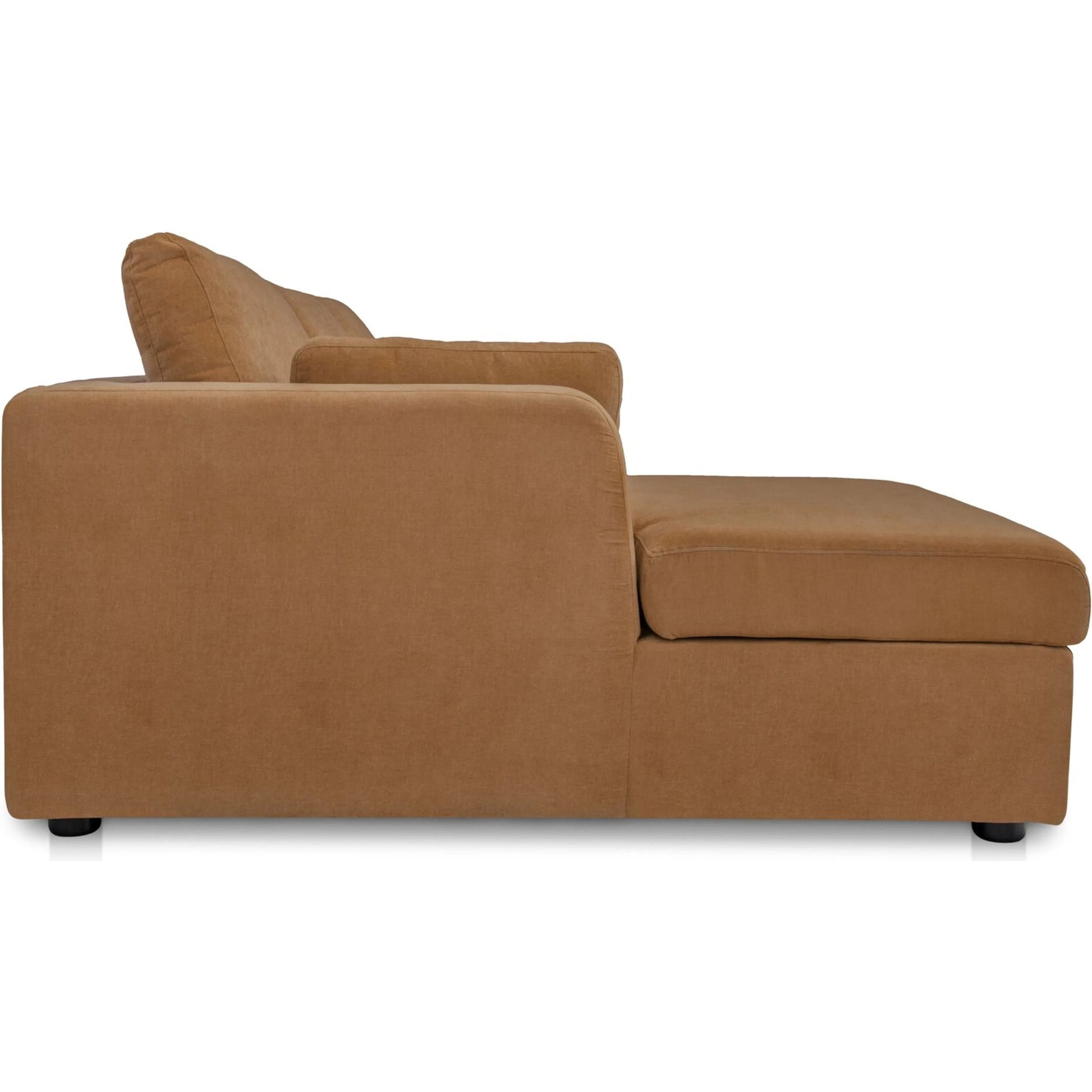 Burrow Sleeper Sectional with Storage Chaise by Moe's Home Collection. Made from 70% polyester, 30% recycled polyester, c0 performance, foam, fiber cushion fill, sleeper sofa mechanism, memory foam mattress, solid wood leg in a transitiona