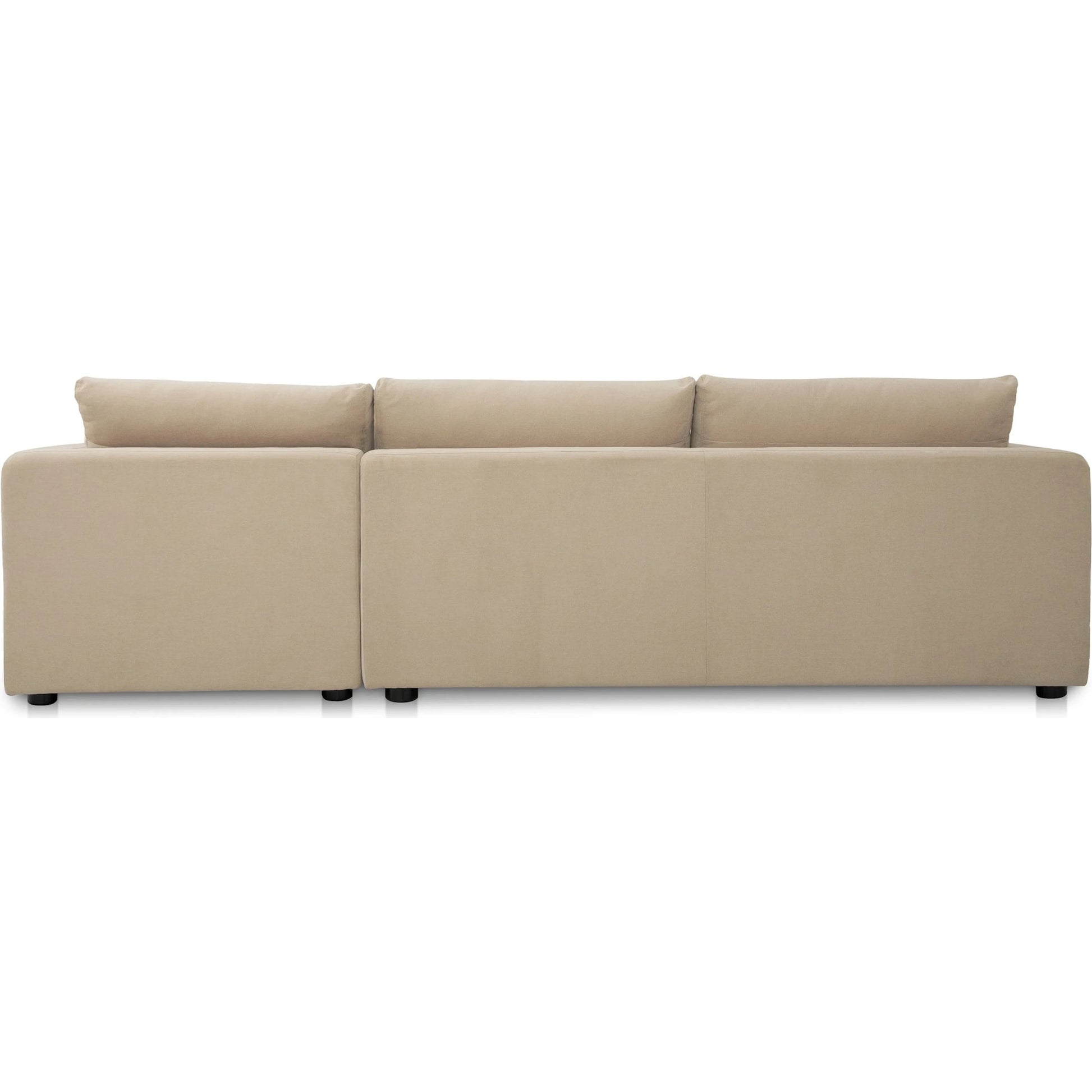 Burrow Sleeper Sectional with Storage Chaise by Moe's Home Collection. Made from 70% polyester, 30% recycled polyester, c0 performance, foam, fiber cushion fill, sleeper sofa mechanism, memory foam mattress, solid wood leg in a transitiona