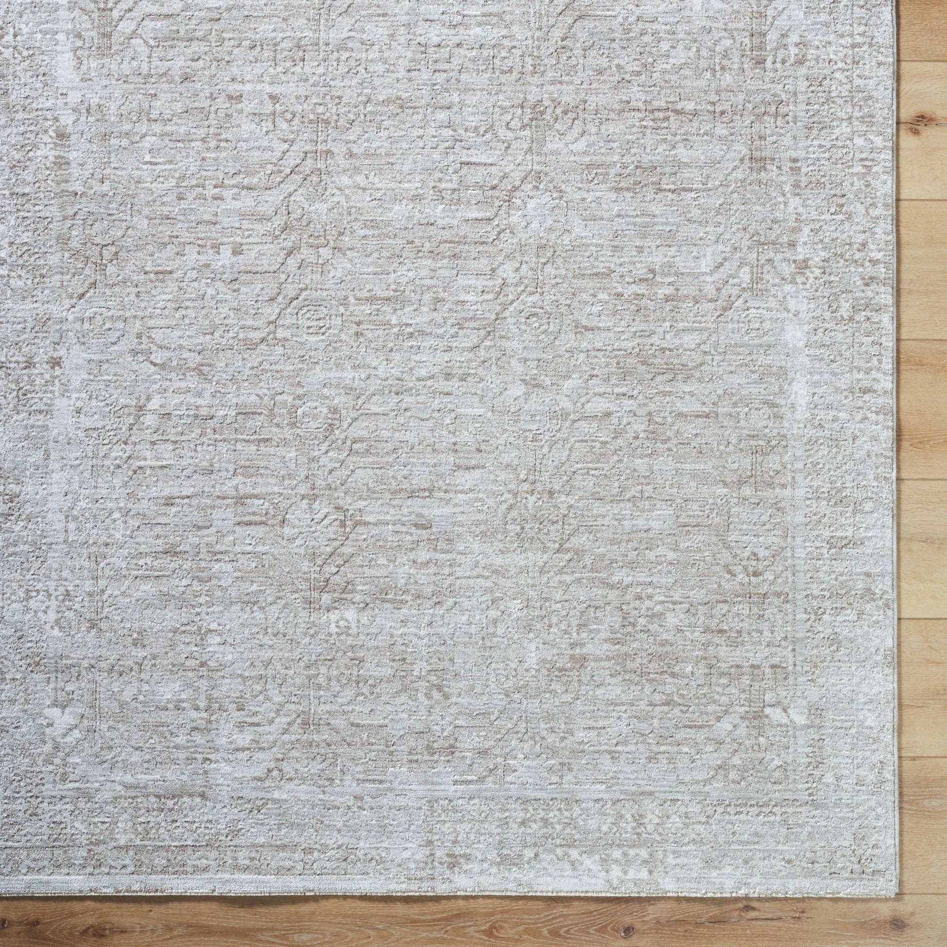 Beth 541513 Rug by Vivir x Livabliss in cream, light sage, sage, dusty sage, seafoam. Made from p