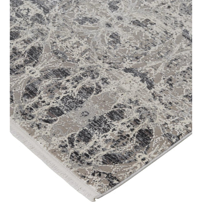 Cadiz Oriental Rug - 3990F by Feizy in gray, taupe, ivory. Made from viscose, acrylic in a unique style.