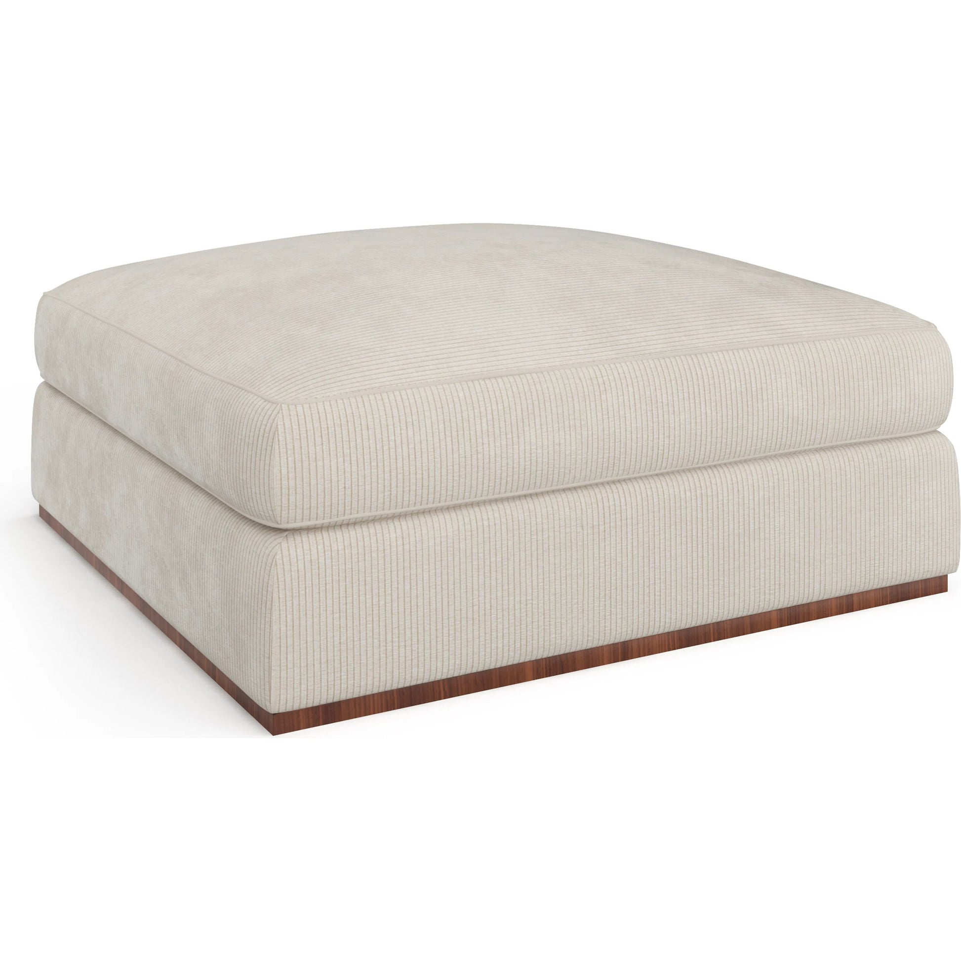 Bello Ottoman by Caracole in retro walnut. Made from unique in a eclectic & global style.