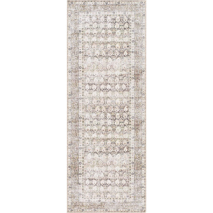 Lorelai 541386 Rug by Vivir x Livabliss in dark brown, cream, beige, light brown, mustard, rust. Made from polyester in a unique style.