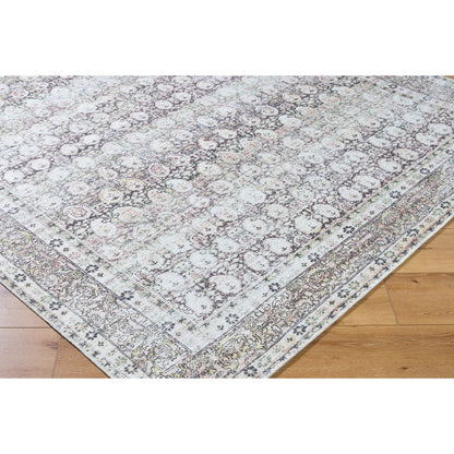 Lorelai 541386 Rug by Vivir x Livabliss in dark brown, cream, beige, light brown, mustard, rust. Made from polyester in a unique style.