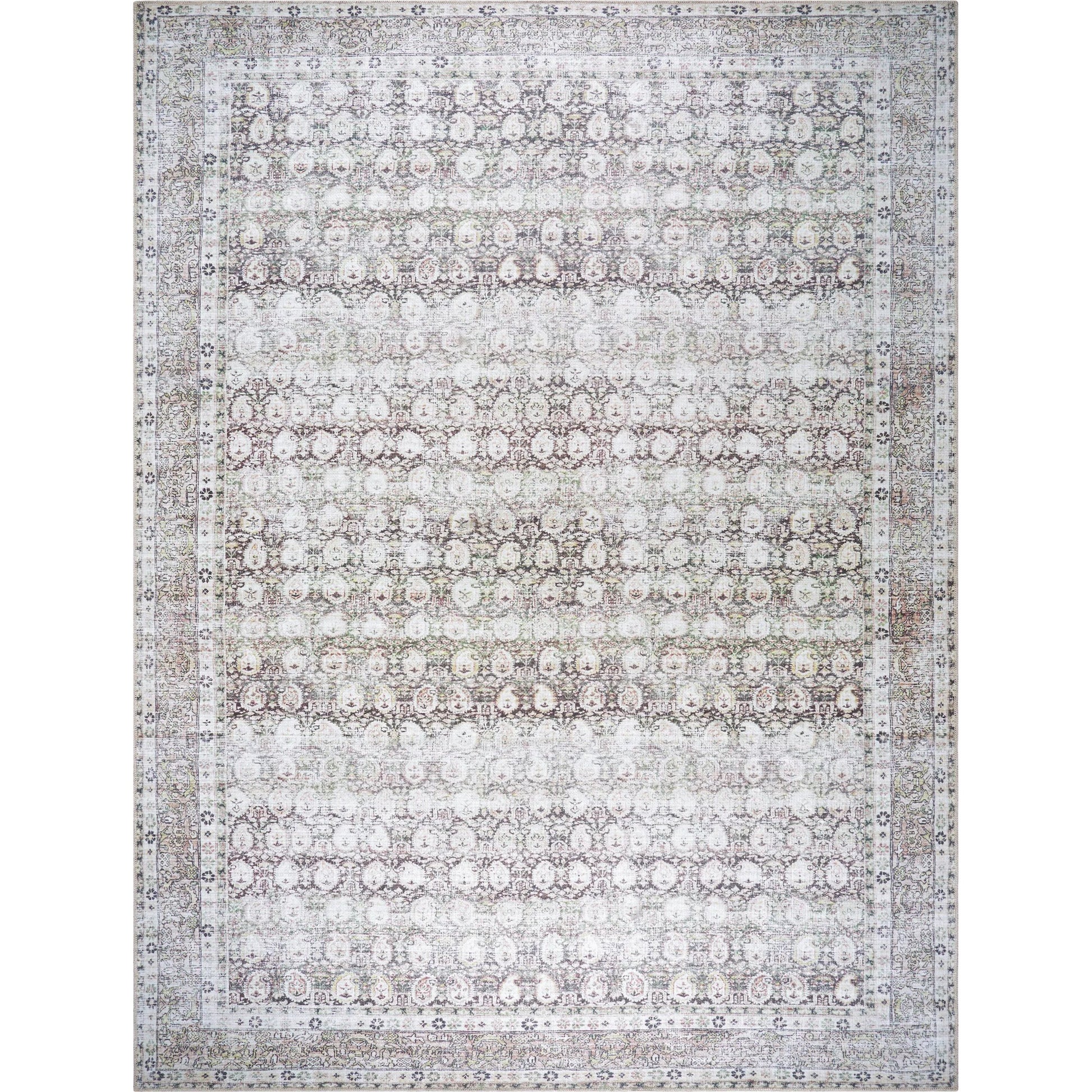 Lorelai 541386 Rug by Vivir x Livabliss in dark brown, cream, beige, light brown, mustard, rust. Made from polyester in a unique style.