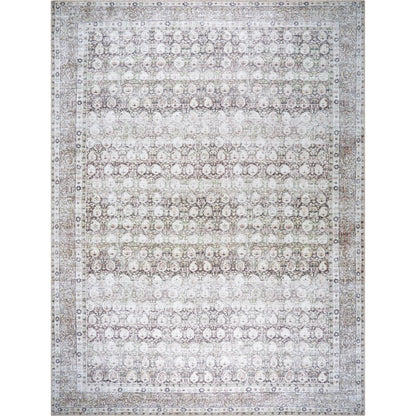Lorelai 541386 Rug by Vivir x Livabliss in dark brown, cream, beige, light brown, mustard, rust. Made from polyester in a unique style.