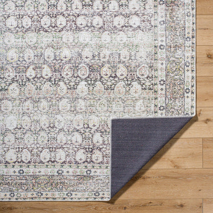 Lorelai 541386 Rug by Vivir x Livabliss in dark brown, cream, beige, light brown, mustard, rust. Made from polyester in a unique style.