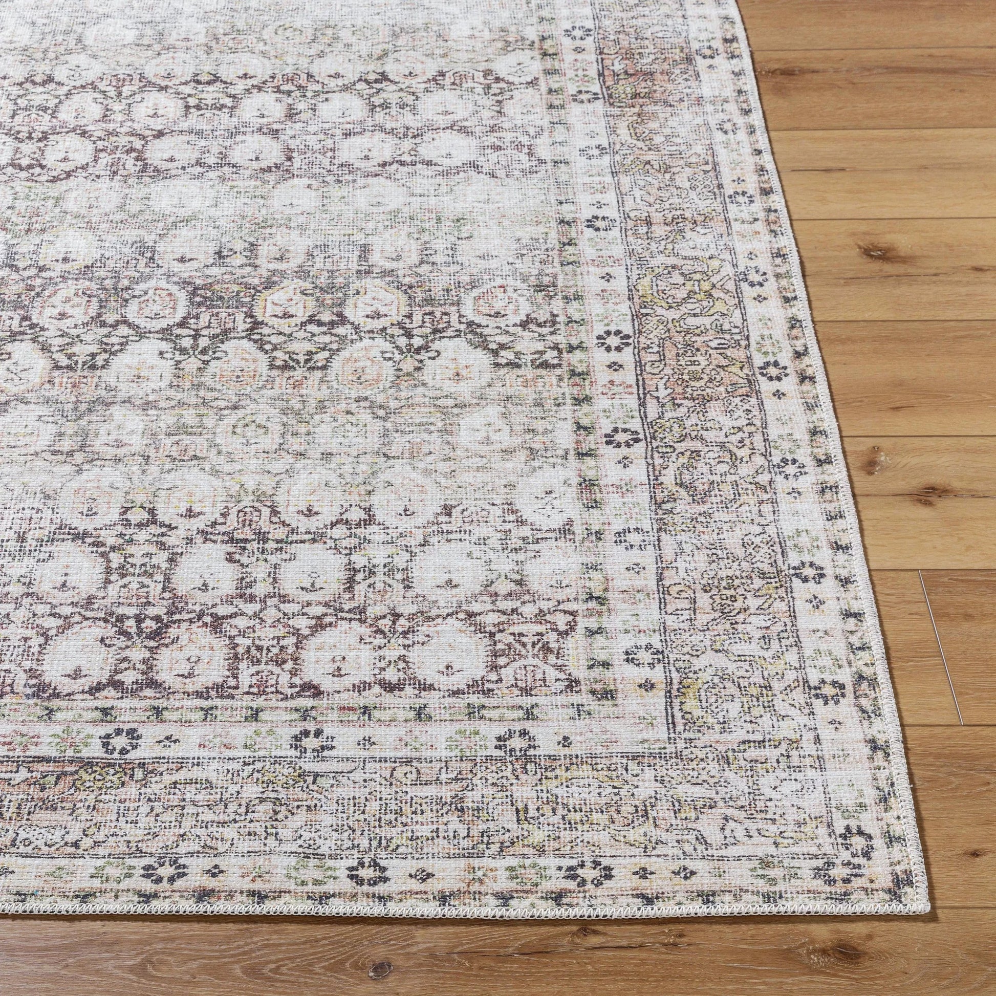 Lorelai 541386 Rug by Vivir x Livabliss in dark brown, cream, beige, light brown, mustard, rust. Made from polyester in a unique style.
