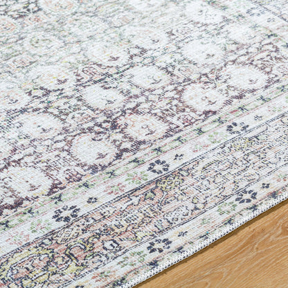 Lorelai 541386 Rug by Vivir x Livabliss in dark brown, cream, beige, light brown, mustard, rust. Made from polyester in a unique style.