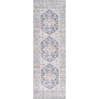 Lorelai Rug - 541439 by Vivir x Livabliss in light silver, silver, metallic - silver, desert sand. Made from polyester in a unique style.