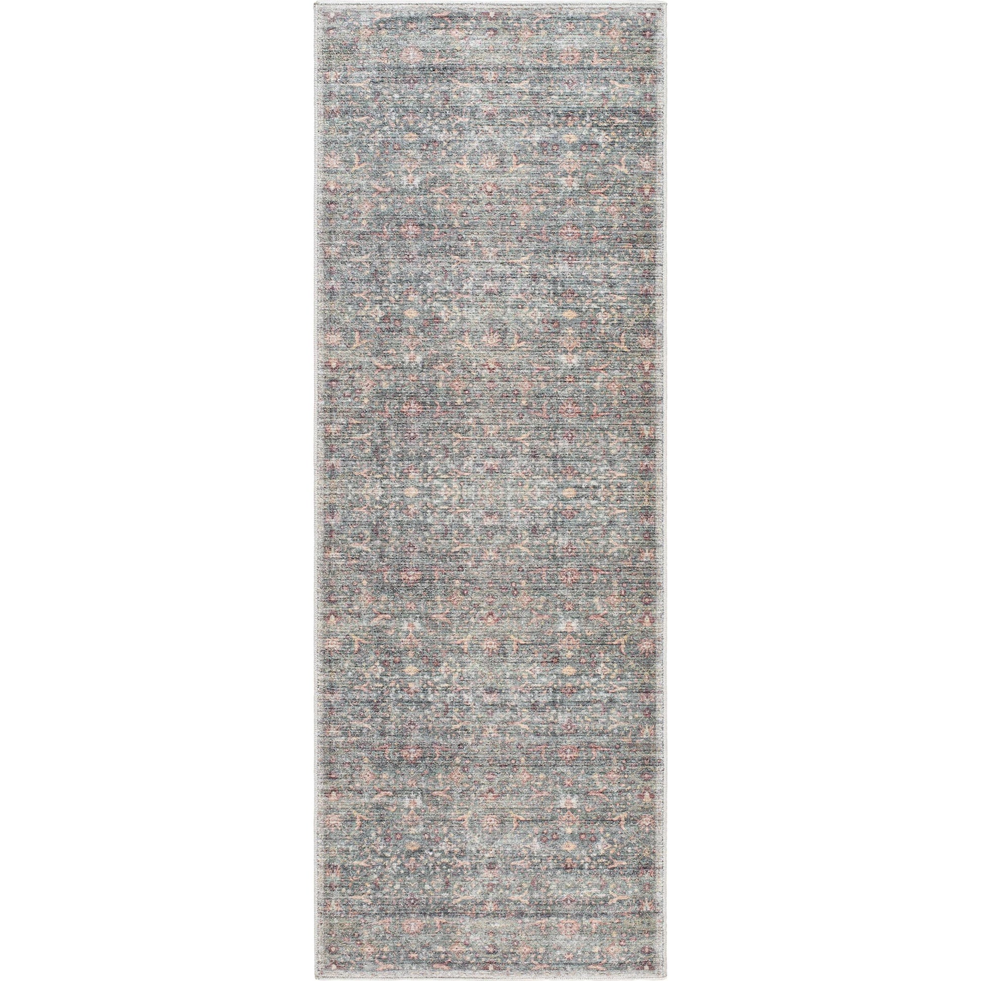 Mary 541483 Rug by Vivir x Livabliss in sage, medium green, wheat, rust, white, dark brown. Made from polyester in a unique style.