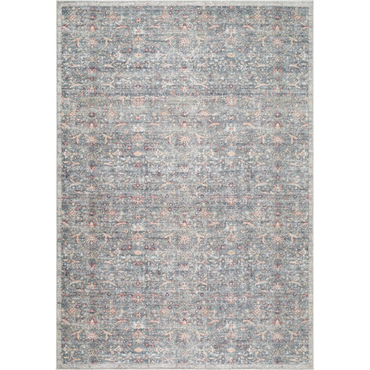 Mary 541483 Rug by Vivir x Livabliss in sage, medium green, wheat, rust, white, dark brown. Made from polyester in a unique style.