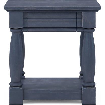 Alcove End Table by A.R.T. Furniture in slate. Made from acacia solids, maple veneers in a transitional style.