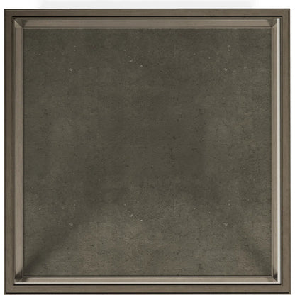 Cove Square Cocktail Table by A.R.T. Furniture in grey and mica. Made from rubberwood solids, primavera veneer, glass, cork in a traditional style.