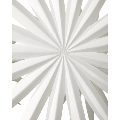 Bismarkia Chandelier by Currey and Company in gesso white. Made from wrought iron in a modern style.