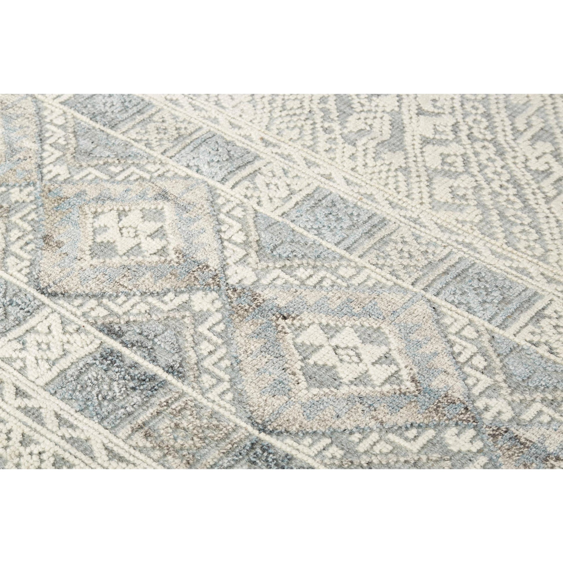 Payton Transitional Diamond Rug - 6495F by Feizy. Made from viscose, wool in a unique style.