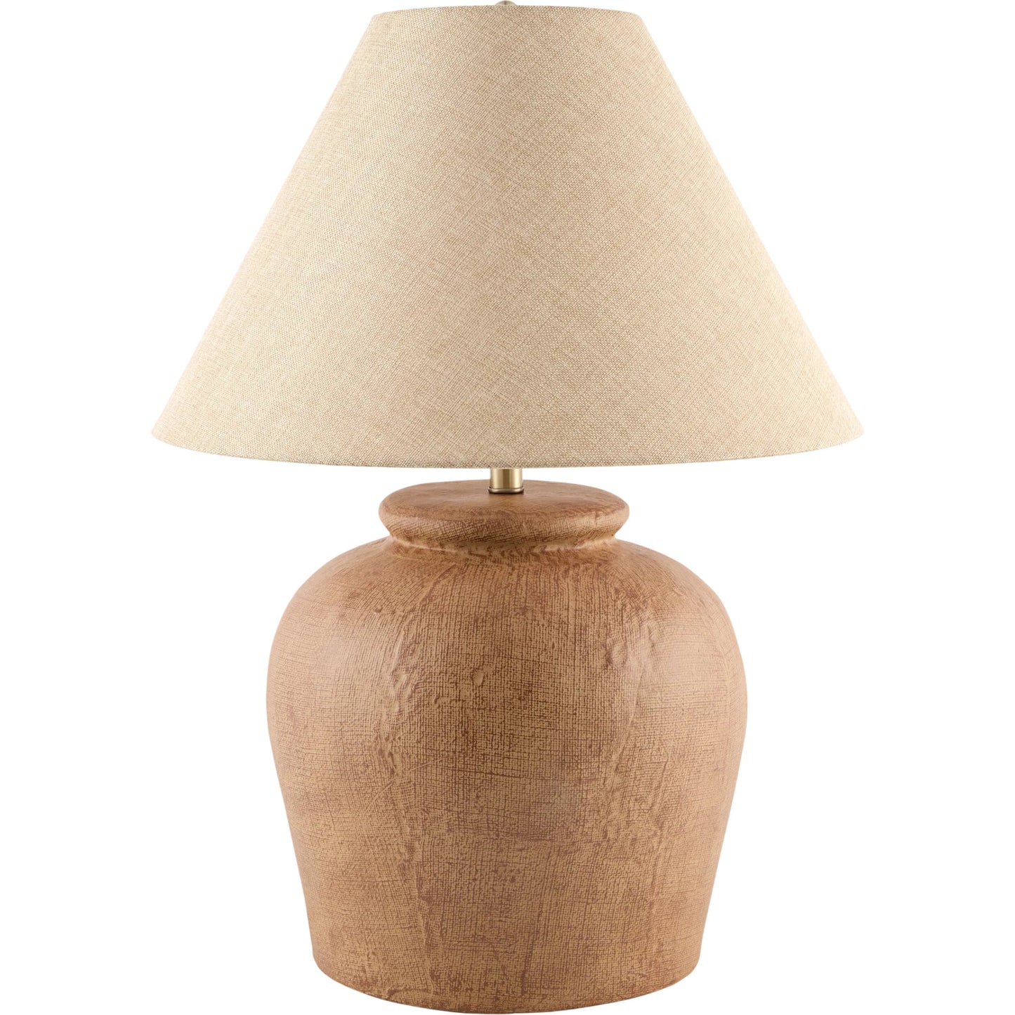 001 SI-2632361 | Primary Silo | Veyra Accent Table Lamp by Livabliss in plated, painted. Made from cement, linen, plastic, iron in a unique style.
