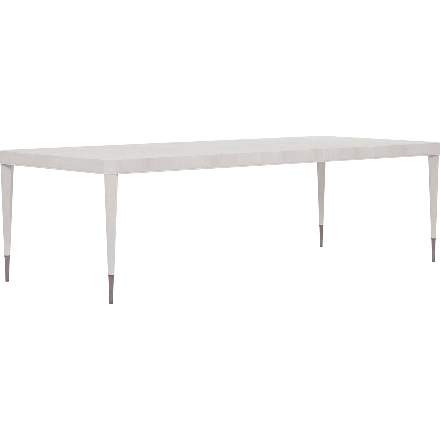 001 SI-2155797 | Primary Silo | Mezzanine Rectangular Dining Table by A.R.T. Furniture in dove gray. Made from parawood, poplar solids, maple veneer, steel in a modern style.