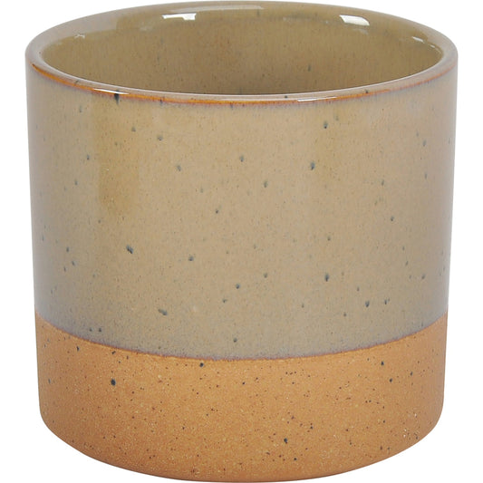 Rustica Planter by Moe's Home Collection in brown. Made from 100% stoneware in a rustic style.