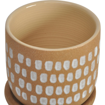 Botanical Planter by Moe's Home Collection in natural. Made from 100% stoneware in a eclectic & global style.