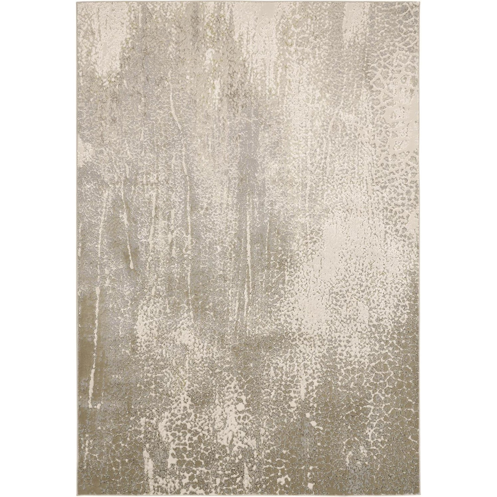 Aura Rug - 3739F by Feizy in ivory, gray, gold. Made from polyester, polypropylene in a unique style.