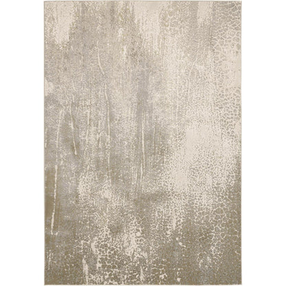 Aura Rug - 3739F by Feizy in ivory, gray, gold. Made from polyester, polypropylene in a unique style.