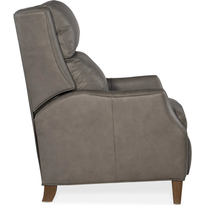 Thomas Recliner by Bradington-Young by Hooker Furniture. Made from leather in a unique style.