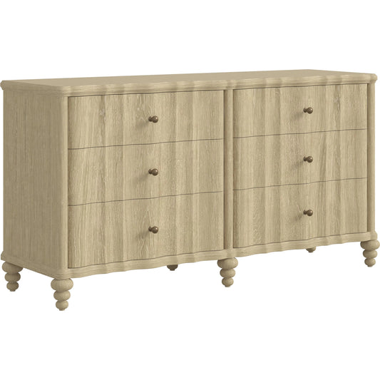 Haven Dresser by A.R.T. Furniture. Made from parawood solids, oak veneer in a unique style.