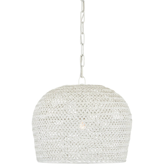 Piero Chandelier by Currey and Company in white. Made from unique in a coastal style.