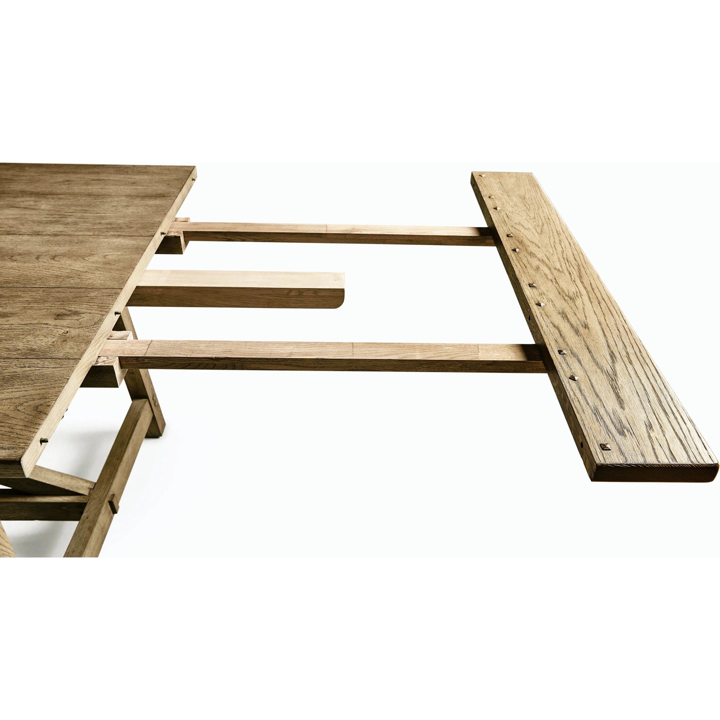 008 SI-2186311 | Closeup | Timeless Sidereal French Laundry Dining Table 125" by Jonathan Charles. Made from oak in a modern style.