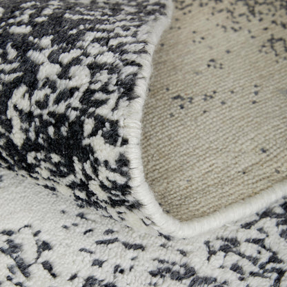 Coda Rug - 8930F by Feizy in black, white. Made from wool, viscose in a unique style.