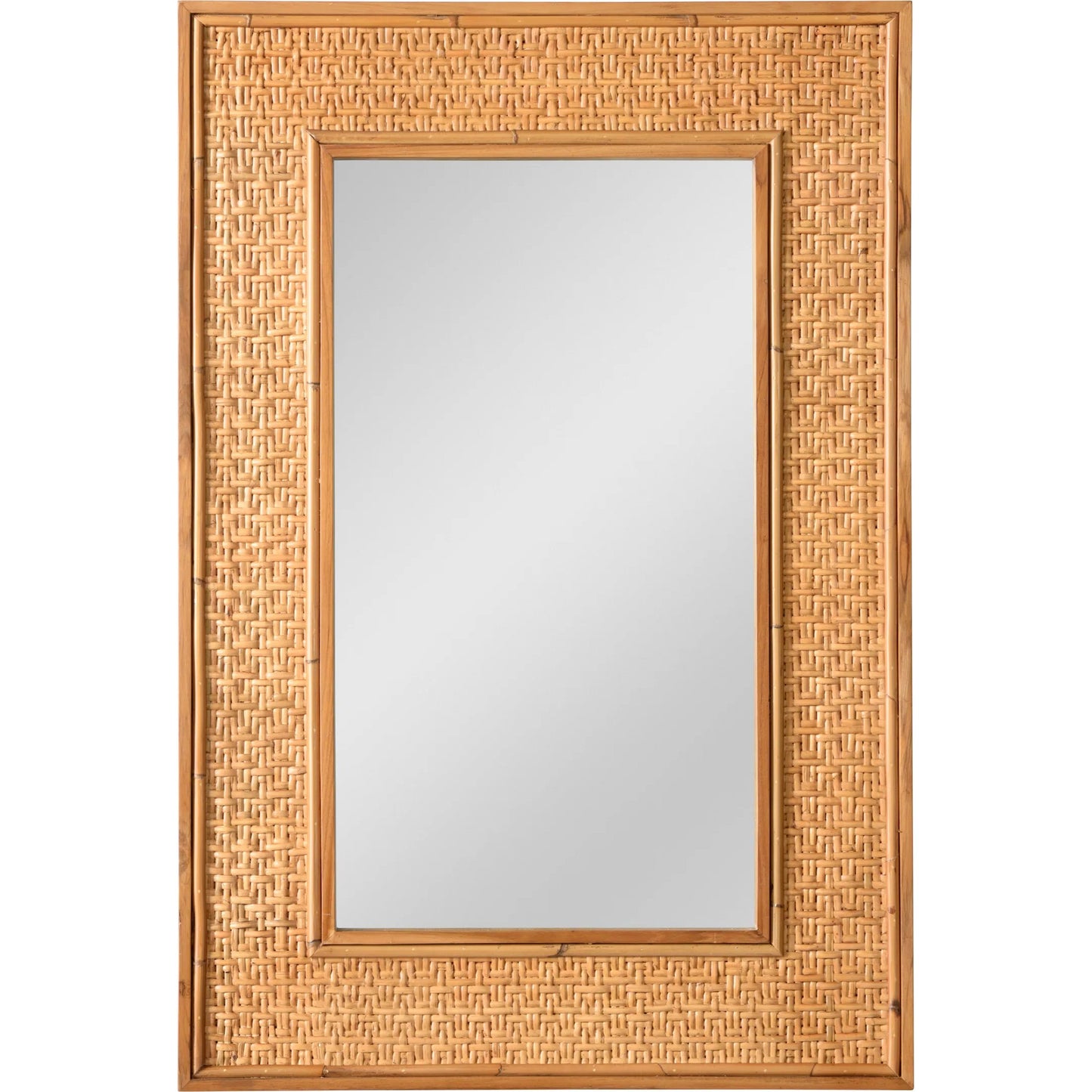001 SI-2534085 | Primary Silo | Wade Mirror by Wildwood in tan and natural, clear, plain. Made from unique in a unique style.