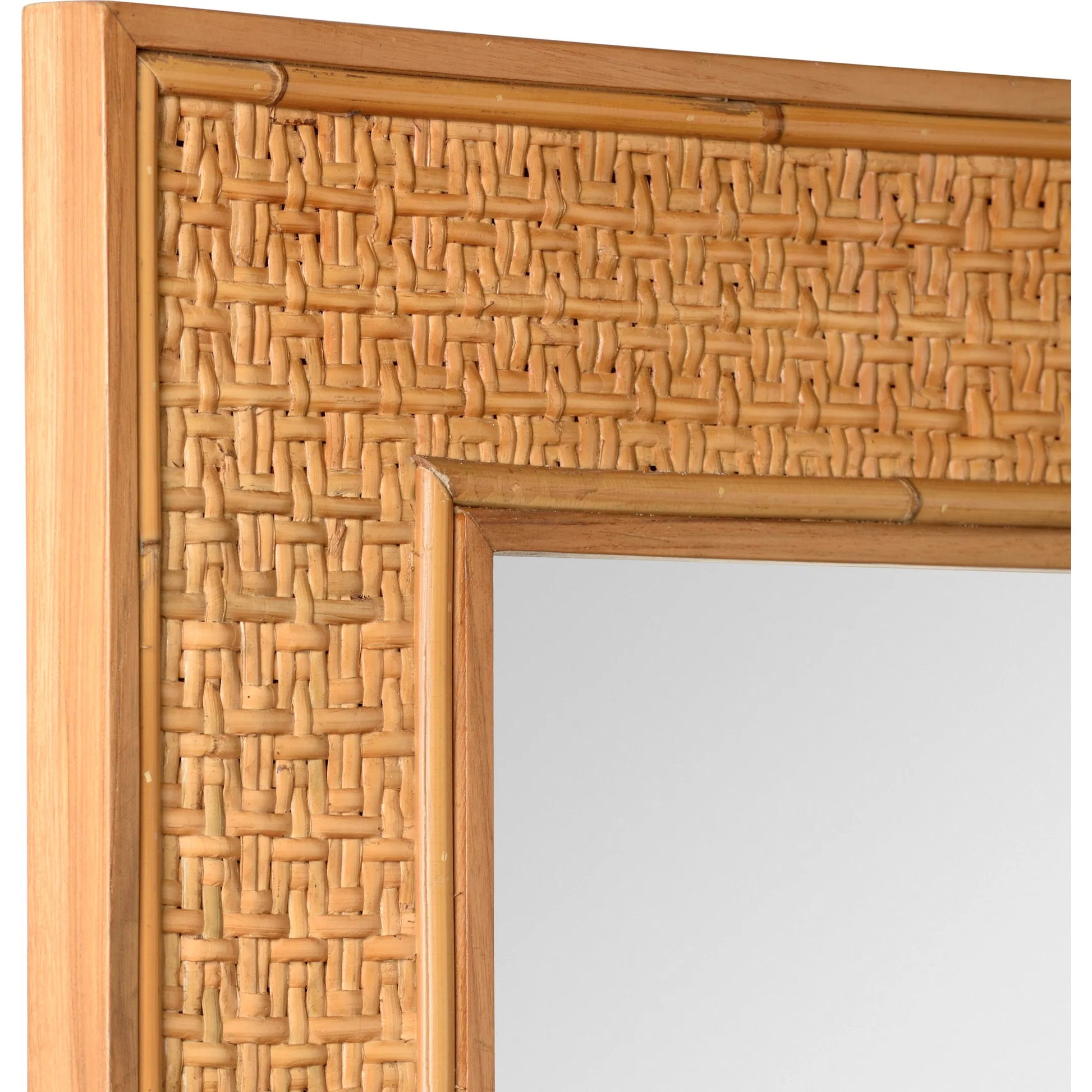 Wade Mirror by Wildwood in tan and natural, clear, plain. Made from unique in a unique style.