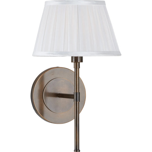 Faye Sconce by Wildwood in brown and antique bronze. Made from unique in a unique style.