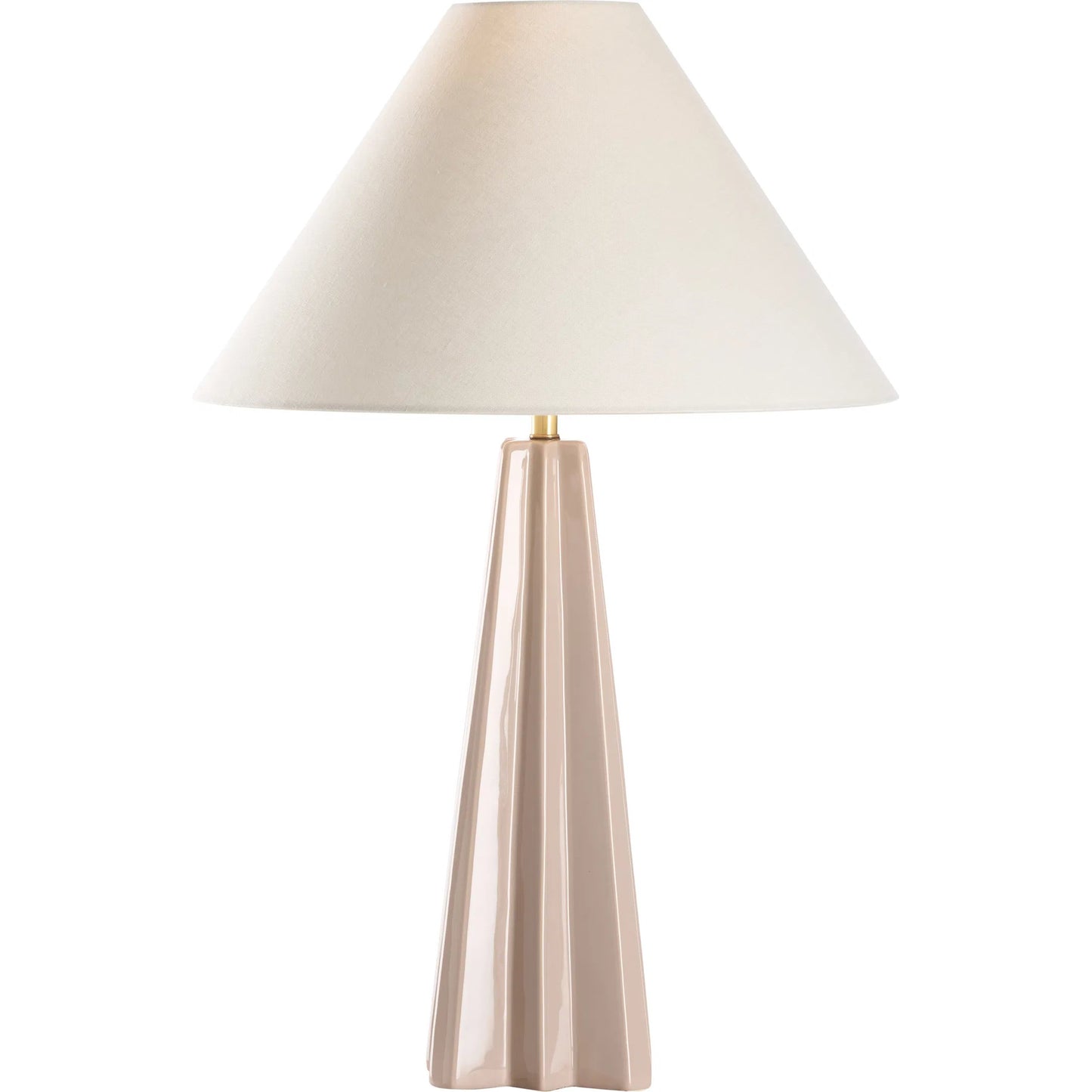 002 SI-2534049 | Additional Silo | Odum Lamp by Wildwood in tan and taupe crackle glaze. Made from unique in a unique style.