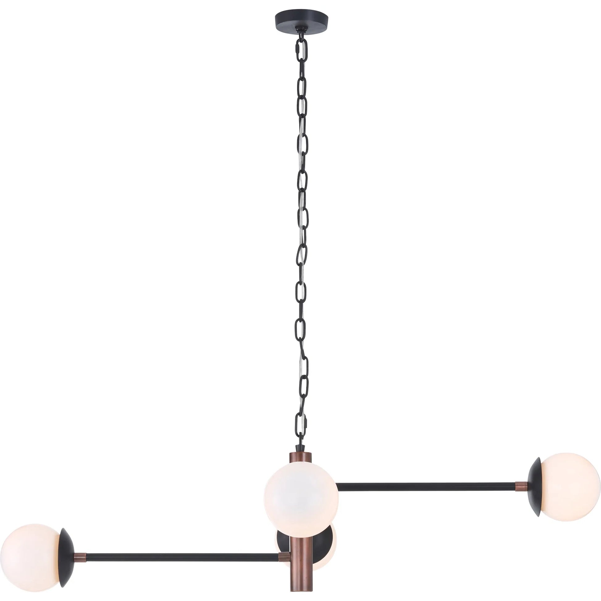 Alvar Chandelier by Wildwood in gold, black and copper, black, white. Made from unique in a unique style.