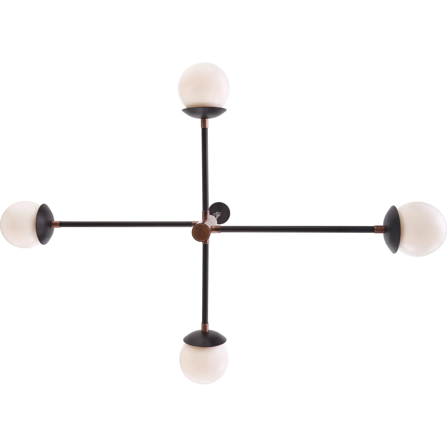 005 SI-2533979 | Additional Silo | Alvar Chandelier by Wildwood in gold, black and copper, black, white. Made from unique in a unique style.