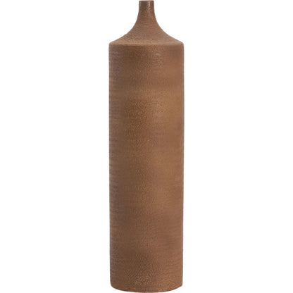 Varenna Vase by Wildwood in tan and desert tan textured glaze. Made from unique in a unique style.