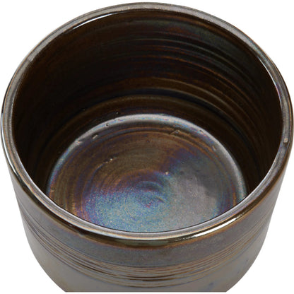 Lugana Vase by Wildwood in brown and metallic reactive glaze. Made from unique in a unique style.