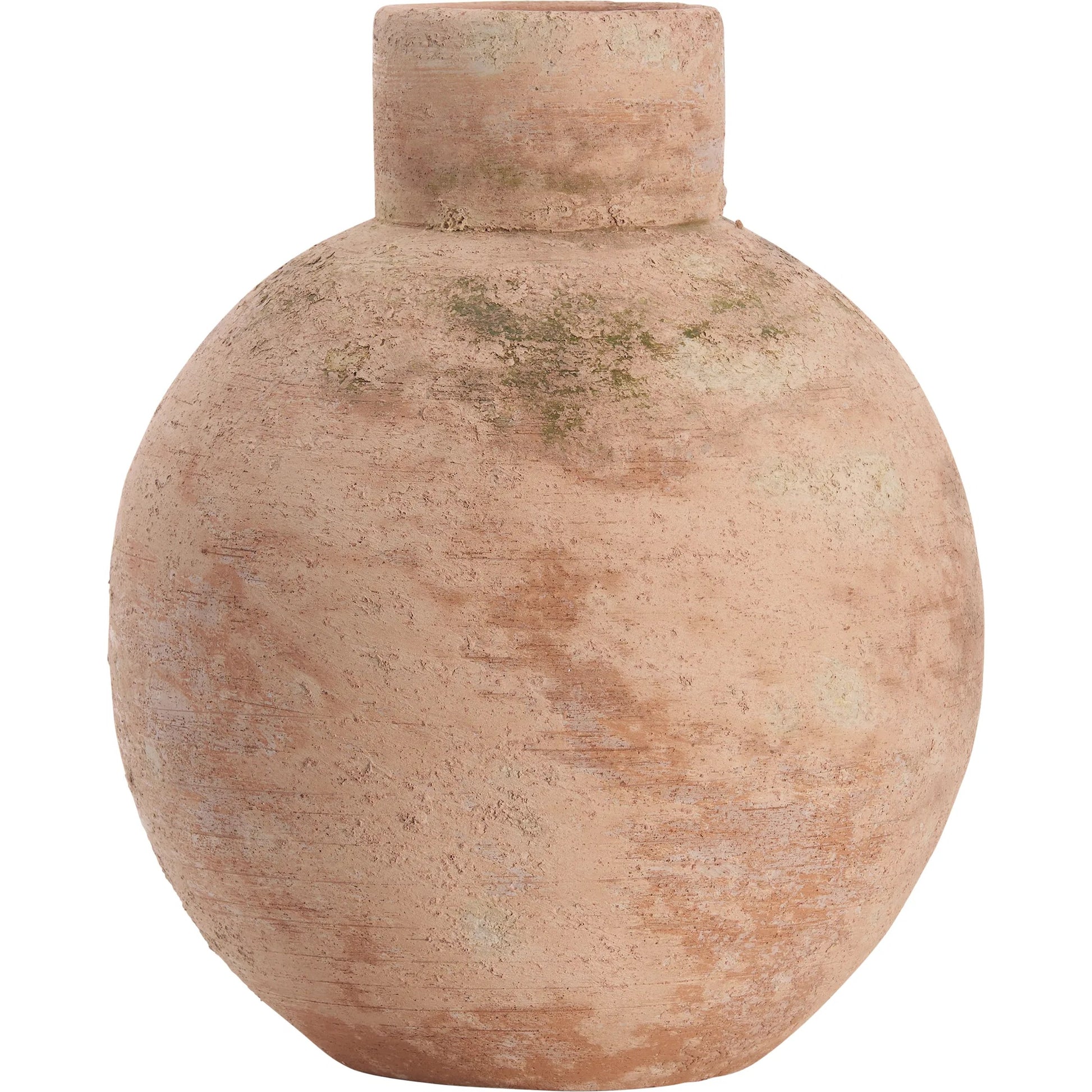 Adelina Vase by Wildwood in orange, green and terracotta moss glaze. Made from unique in a unique style.