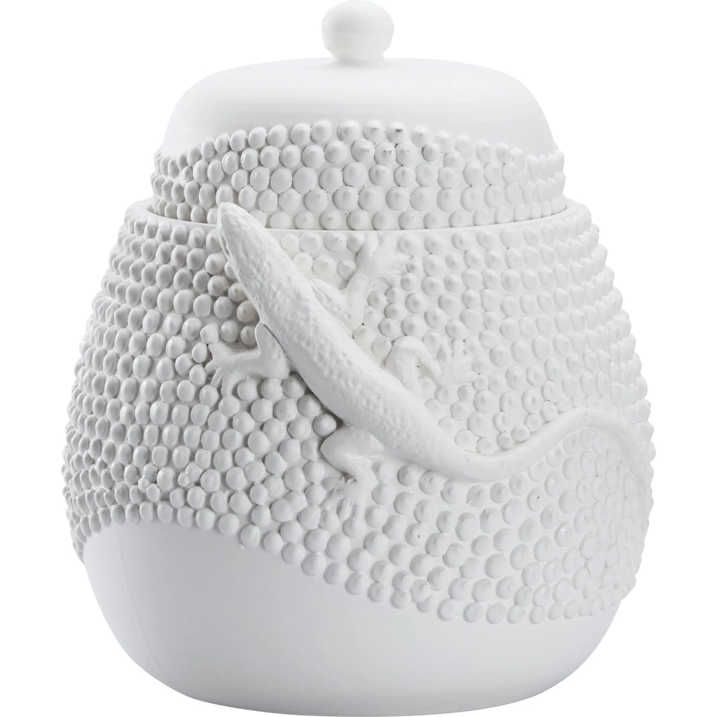 001 SI-2533985 | Additional Silo | Anolis Canister by Wildwood in white, cream and matte white glaze. Made from unique in a unique style.