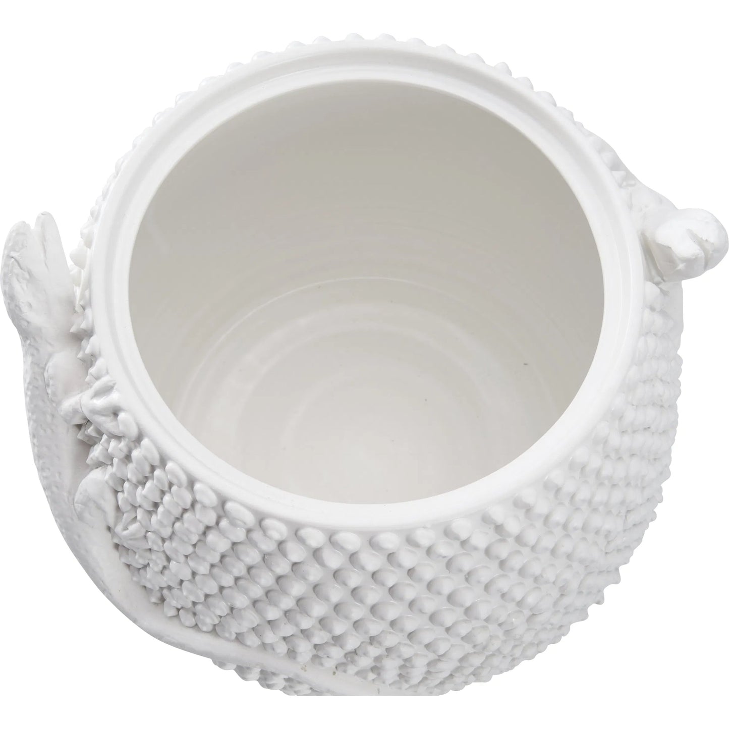 005 SI-2533985 | Additional Silo | Anolis Canister by Wildwood in white, cream and matte white glaze. Made from unique in a unique style.