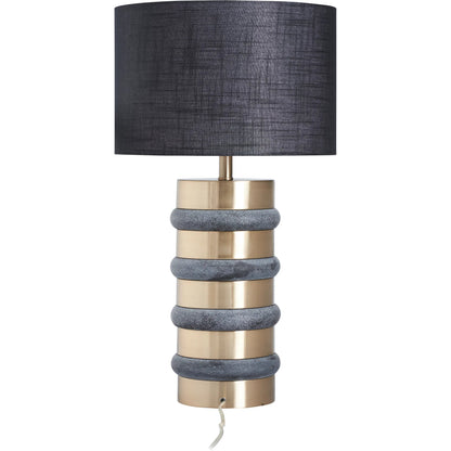Stevie Lamp by Wildwood in white, cream, black and white, modern bronze. Made from unique in a unique style.