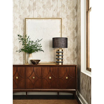 Stevie Lamp by Wildwood in white, cream, black and white, modern bronze. Made from unique in a unique style.