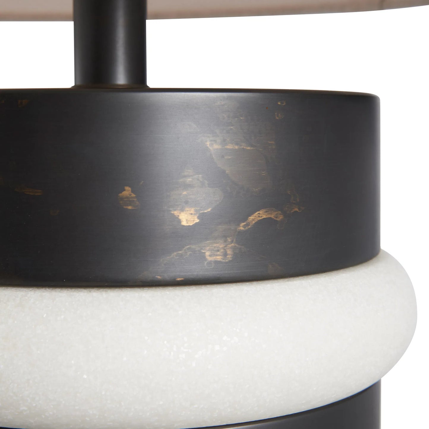 010 SI-2534073 | Closeup | Stevie Lamp by Wildwood in white, cream, black and white, modern bronze. Made from unique in a unique style.