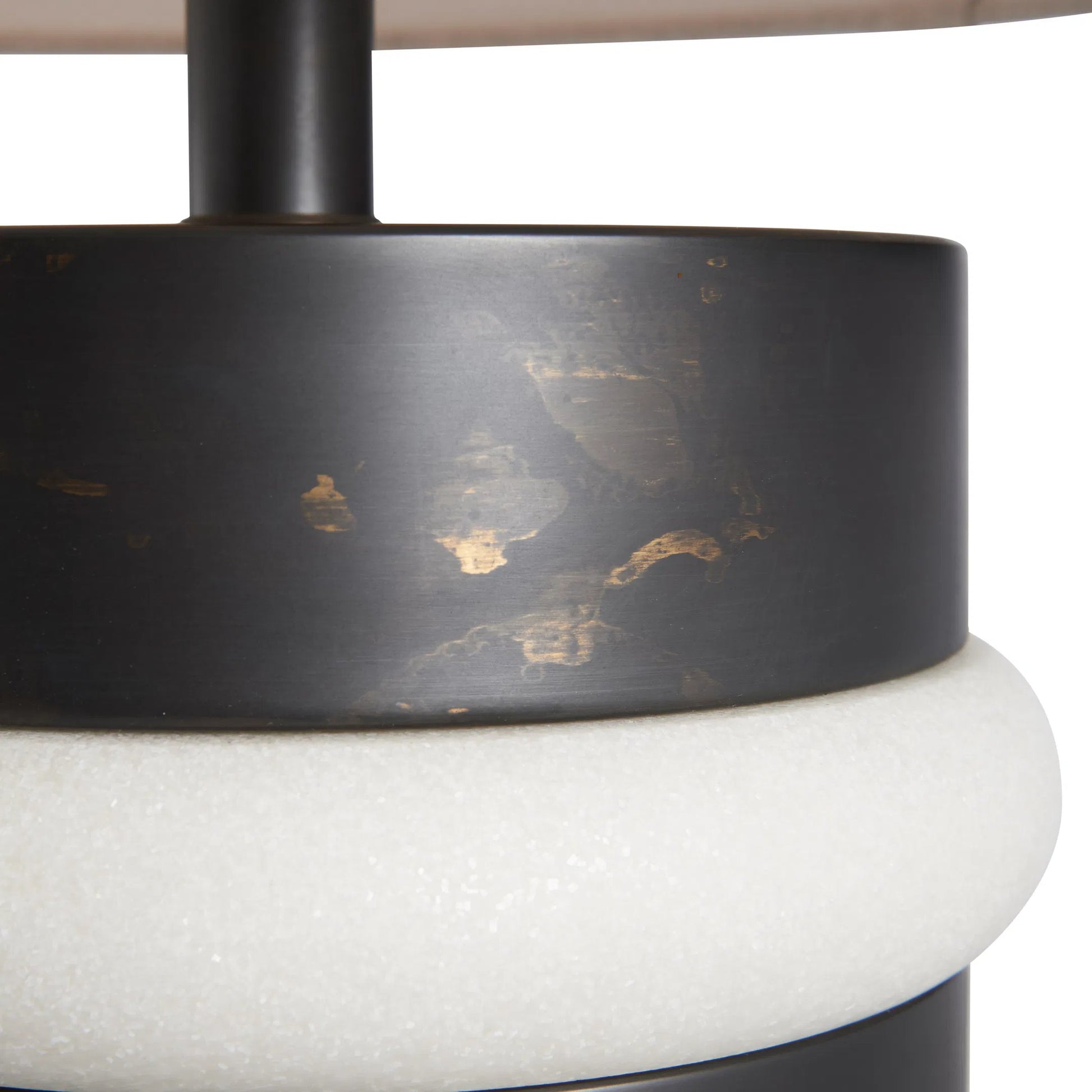 Stevie Lamp by Wildwood in white, cream, black and white, modern bronze. Made from unique in a unique style.