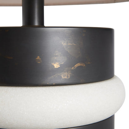 Stevie Lamp by Wildwood in white, cream, black and white, modern bronze. Made from unique in a unique style.