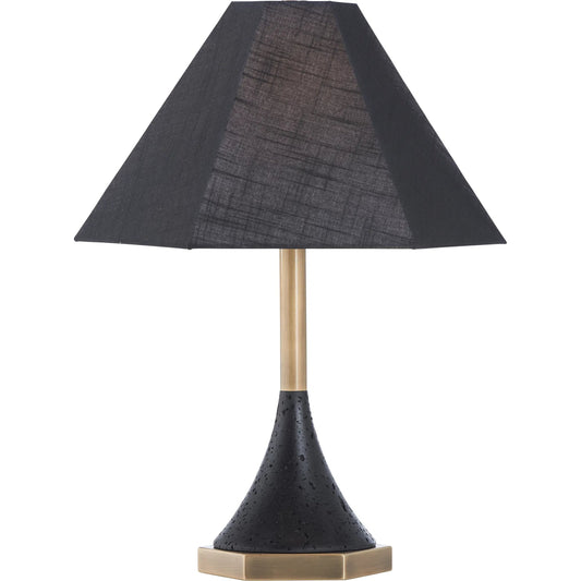 Dalia Table Lamp by Wildwood in black, gold and natural black, antique brass. Made from unique in a unique style.