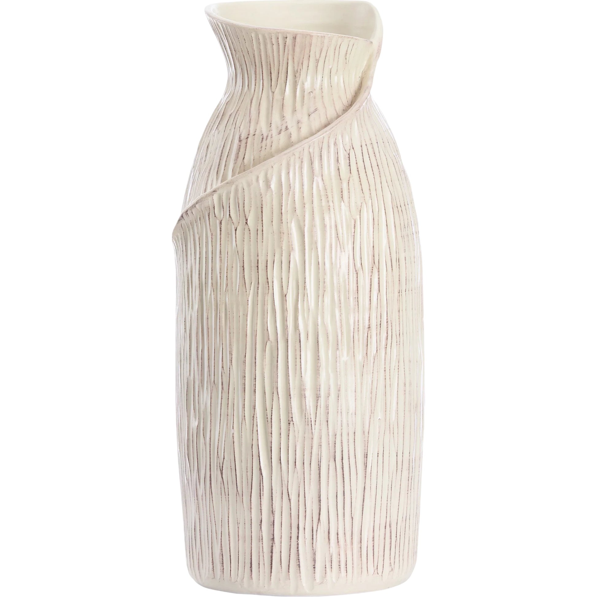 Hugo Vase by Wildwood in white, cream and white glaze. Made from unique in a unique style.