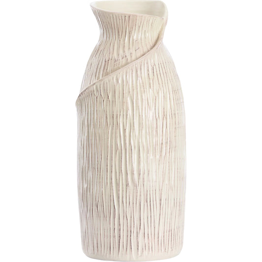 Hugo Vase by Wildwood in white, cream and white glaze. Made from unique in a unique style.